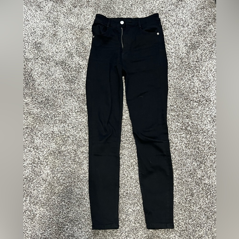 Zara skinny black pant size 2 worn once